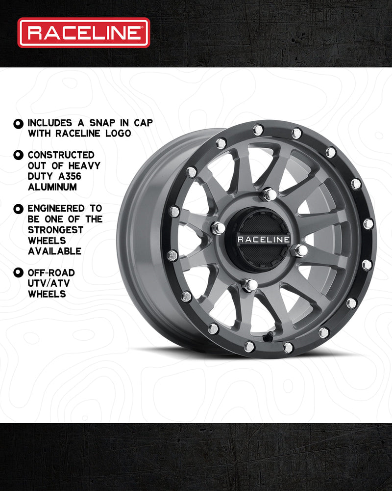 14x7 4x110 +10mm Raceline Trophy Stealth Grey