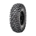 Side view of Maxxis RoxxZilla rock crawling tire highlighting sidewall lug stacking