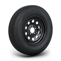 ST205/75R15 10-Ply Trailer Tire on 15" 5-4.5 Black Modular Wheel