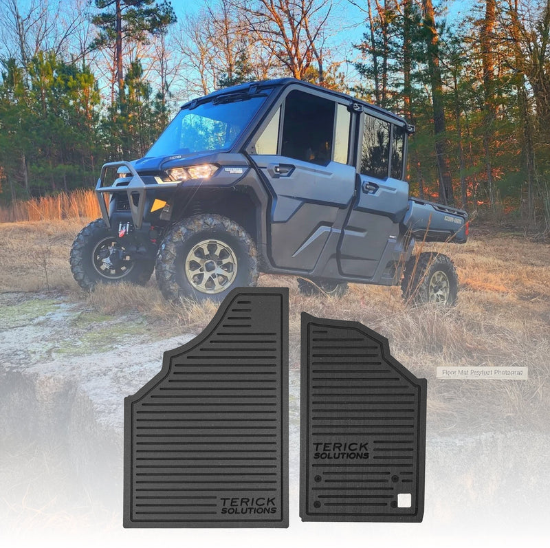 2016-2025 Can-Am Defender/Defender MAX Terick Solutions Rubber Floor Mats