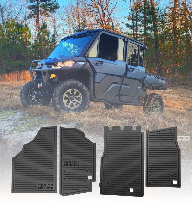 2016-2025 Can-Am Defender/Defender MAX Terick Solutions Rubber Floor Mats