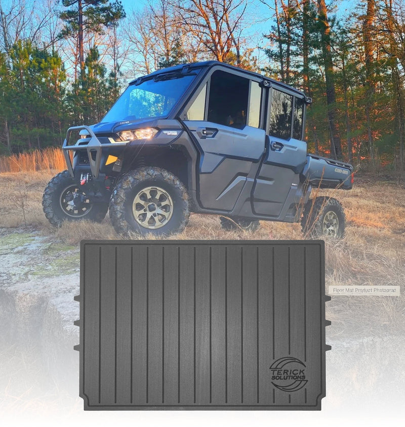 2016-2025 Can-Am Defender/Defender MAX Terick Solutions Rubber Floor Mats