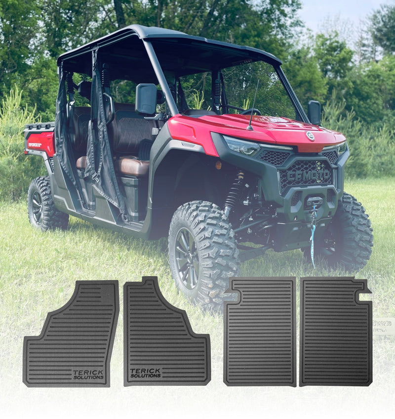 2025-2026 CFMOTO UFORCE U10 XL Pro Terick Solutions Rubber Floor Mats
