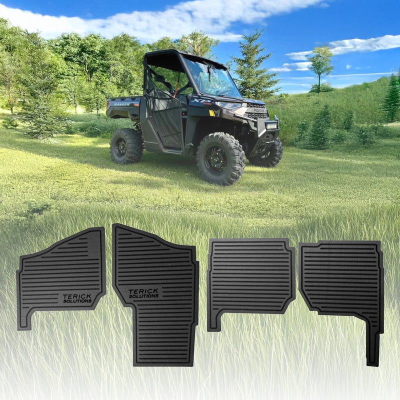 2018-2026 Polaris Ranger XP 1000 Terick Solutions Rubber Floor Mats