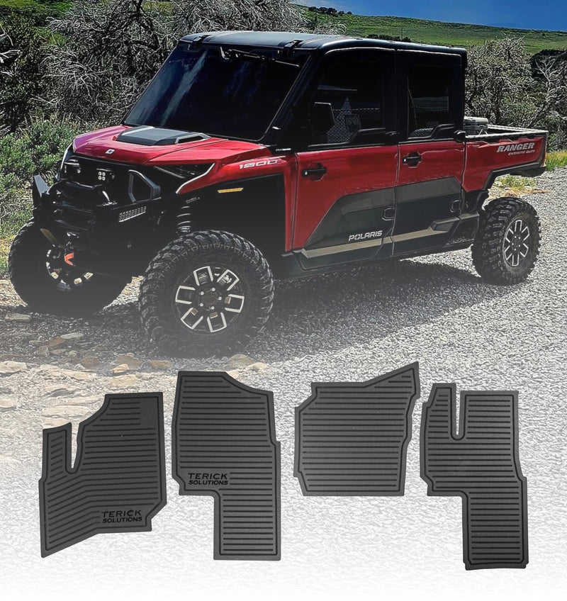 2024-2026 Polaris Ranger XD 1500 Terick Solutions Rubber Floor Mats