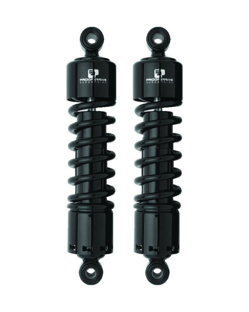 2006-2024 Harley-Davidson Touring Progressive 412 Series Shocks 12in Heavy Duty Black (Pair)