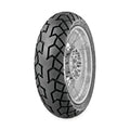 Continental TKC 70 dual-sport motorcycle tire with block tread pattern for on-road stability and off-road traction