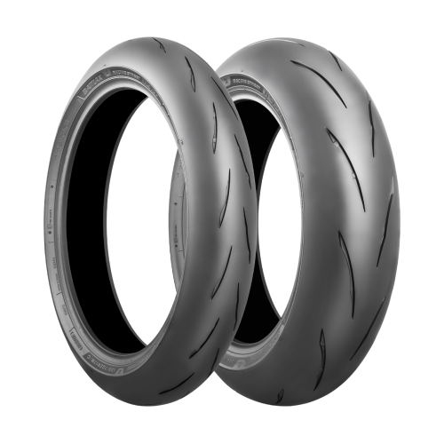 Pair of Bridgestone Battlax Racing Street RS12 DOT-approved track-day tires