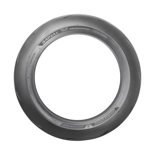 Bridgestone Battlax Racing Street RS12 sidewall branding and size markings