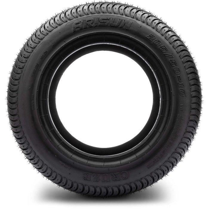 Arisun 10" Golf Tire Set of 4 205/50-10 Cruze Street Golf Cart Tires