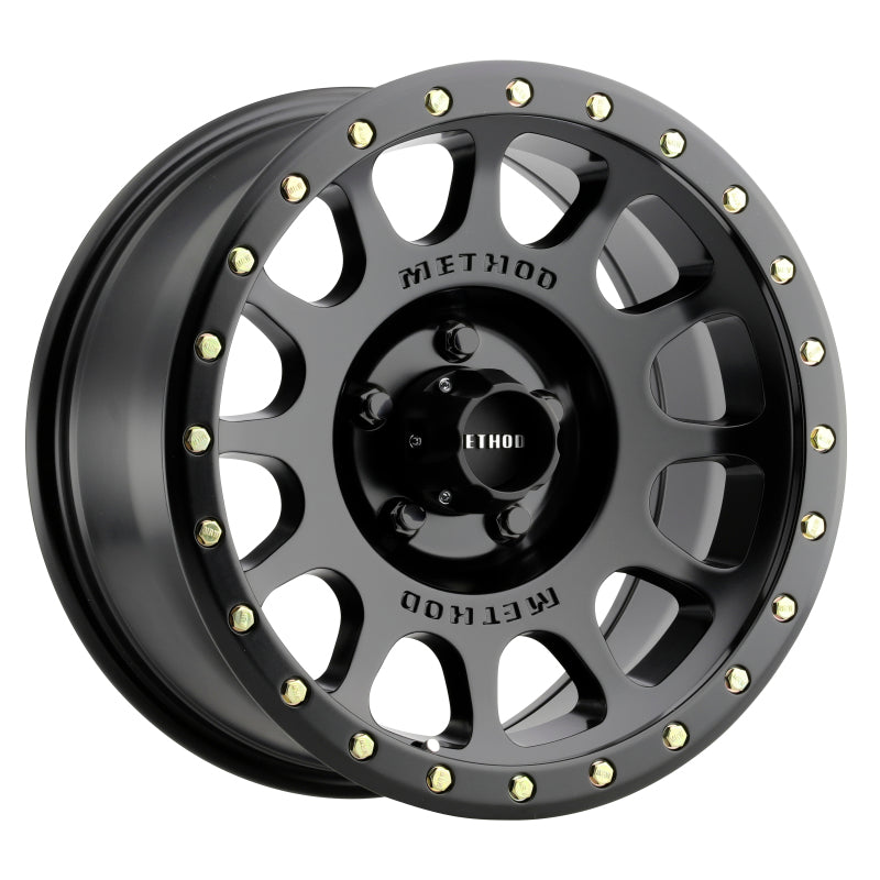 Method MR305 NV 17x8.5 Matte Black wheel for Jeep Gladiator JT