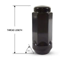 Black Steel Closed End Trailer Lug Nut - Tires Fast