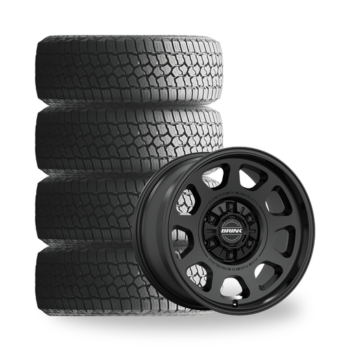 Brink Toyota Tacoma / 4Runner Set of 4 17" 6x139.7/6x135 Brink B3 Alpine Wheel & Tire Package - Tacoma / 4Runner