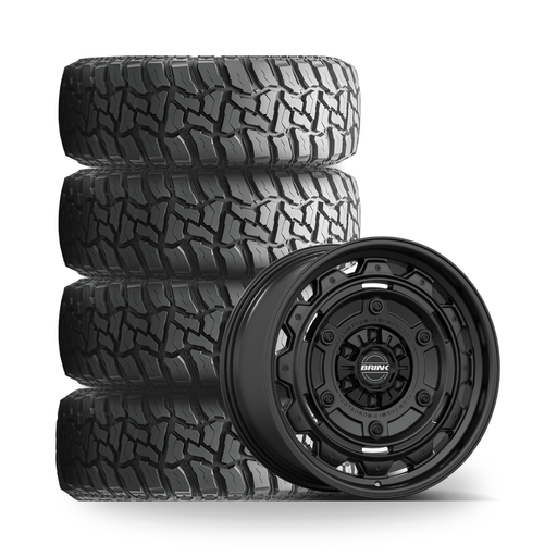 Brink Toyota Tacoma / 4Runner WTP Set of 4 17" 6x139.7 / 6x135 Brink B401 Barracks Wheels with LT285/70R17 Celimo M/T Tires