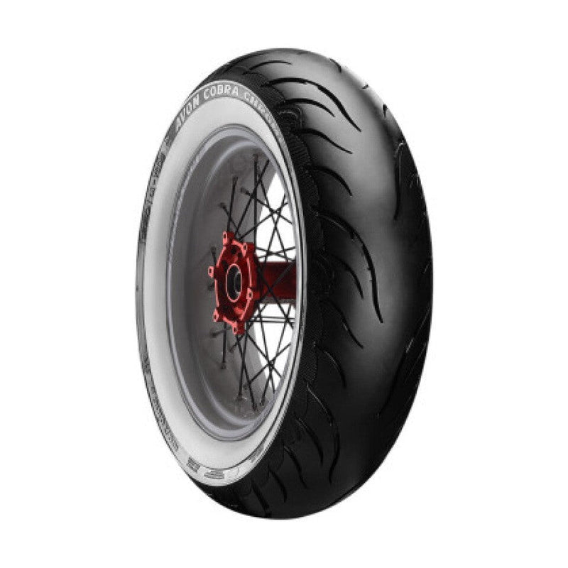 MT90B16 Avon Cobra Chrome White Sidewall Rear