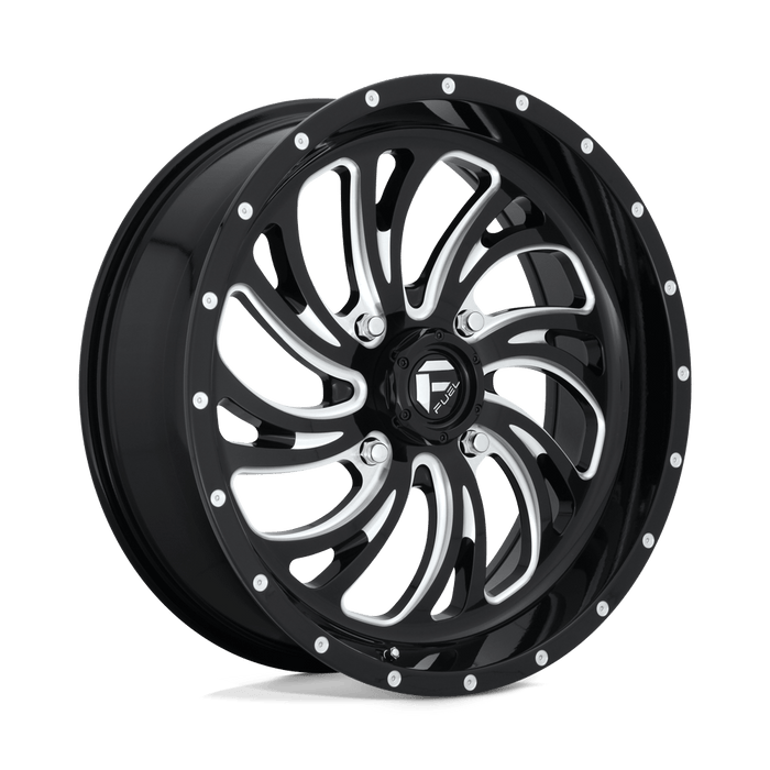 Fuel UTV GLOSS BLACK MILLED / 18X7 | 4X137 | 13mm Fuel UTV D641 KOMPRESSOR Wheel