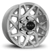 HPD 16" Trailer Assembly 235/80R16 10-Ply Trailer Tire on 16" 6-5.5 Gloss Silver Machined Face Canyon Wheel