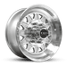 HPD 17.5" Trailer Wheel 121.2mm (Flange Nut Lug Hole) 17.5x6.75 8-6.5 HDT Gloss Silver Full Machined Forged Trailer Wheel