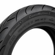 Close-up of Continental ContiMotion Z front tire sidewall markings