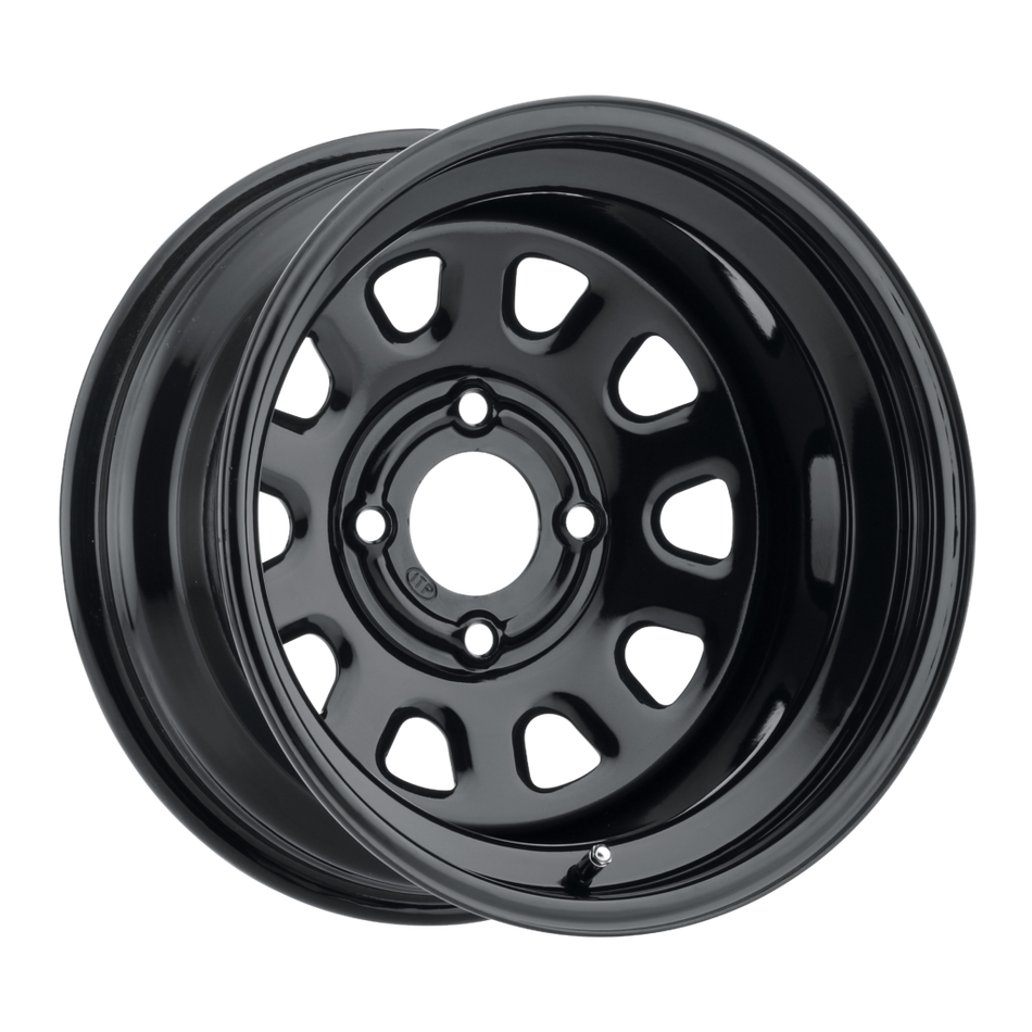 12x7 4/137 ITP Delta Black 10mm Bolt Holes