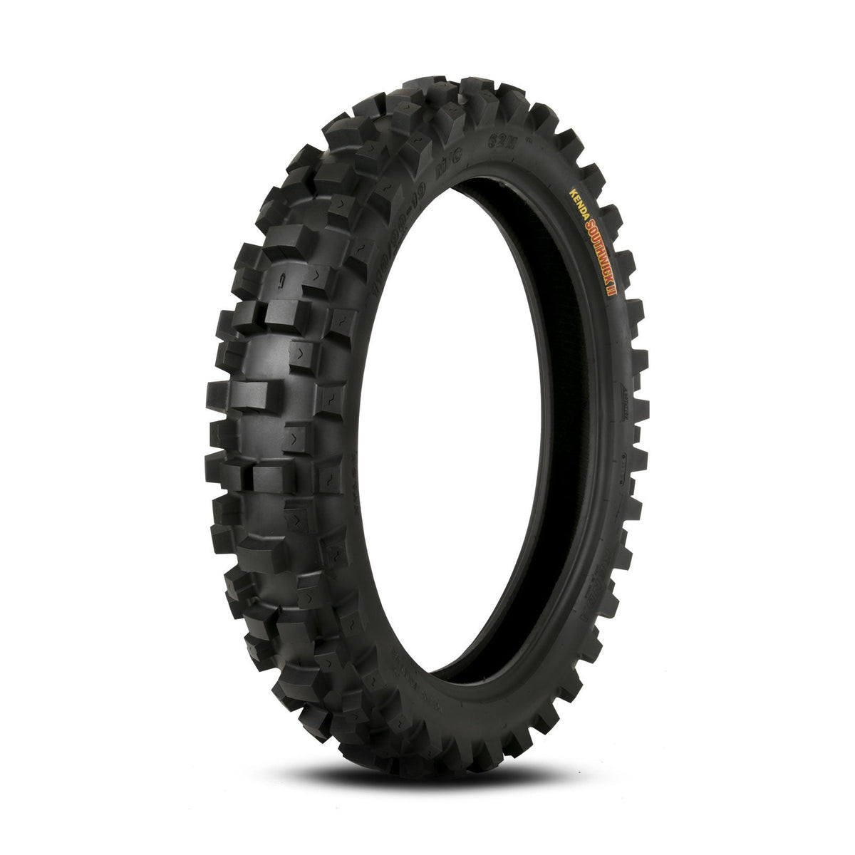 Kenda Southwick II K780 rear motocross tire with tall paddle knobs for sand and loam traction
