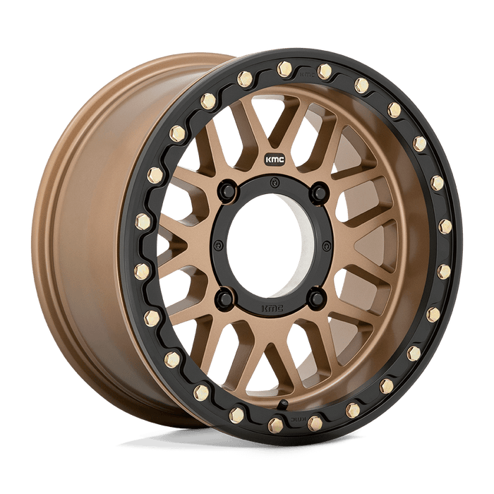 KMC Powersports SATIN BRONZE / 15X6 | 4X137 | 38mm KMC UTV KS235 Grenade Beadlock Wheel