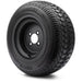 MODZ 10" Golf Assembly Set of 4 205/50-10 Golf Cart Tires on 10" 4-4 Black Steel Wheels