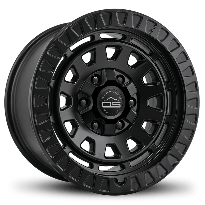 Overland Sector Toyota Tacoma / 4Runner Satin Black / 265/70R17 SL 115T Milestar PATAGONIA A/T R [22810015] Set of 4 17" 6x139.7/6x135 OS Venture Wheel & Tire Package - Tacoma / 4Runner