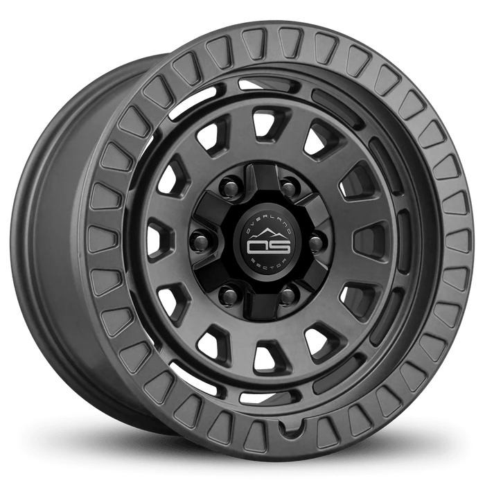 Overland Sector Toyota Tacoma / 4Runner Satin Grey / 265/70R17 SL 115T Milestar PATAGONIA A/T R [22810015] Set of 4 17" 6x139.7/6x135 OS Venture Wheel & Tire Package - Tacoma / 4Runner