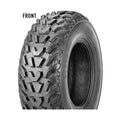 Kenda Pathfinder 18x7-7 front ATV tire with aggressive blocky tread for off-road traction