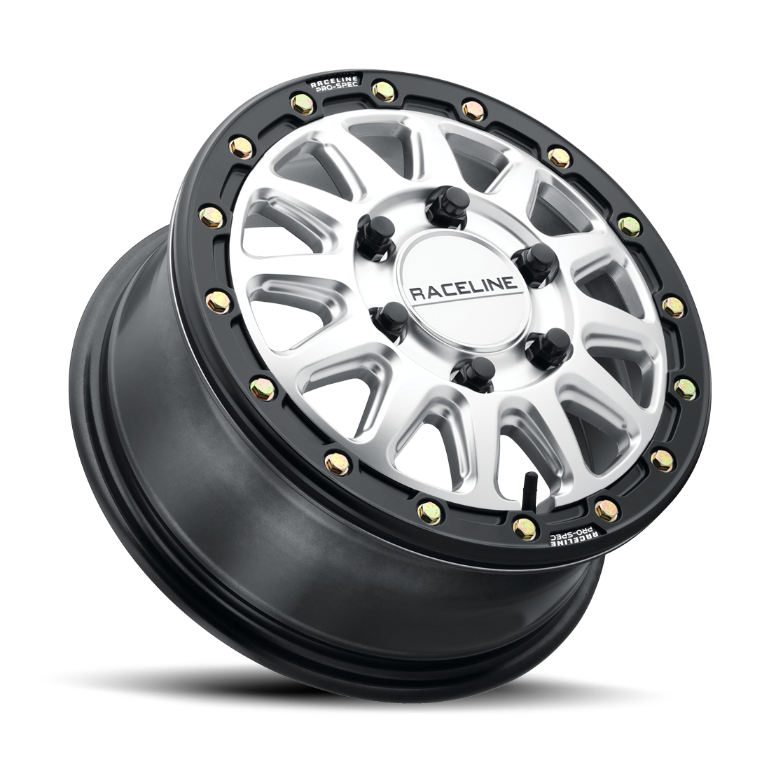 Raceline Alpha 15x10 4x156 +10mm Hyper Silver w/ Black Ring