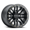 Raceline Ryno Beadlock 15x10 4x156 (5+5) Black w/ Black Ring