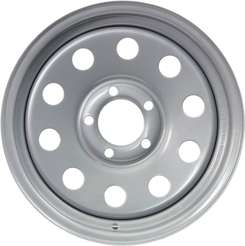 13x4.5 5-4.5 Steel Master Silver Modular Trailer Wheel