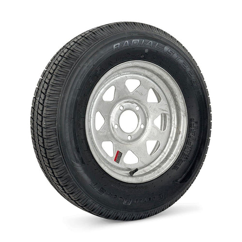 Tow-Rite ST205/75R14 galvanized spoke trailer tire and wheel assembly