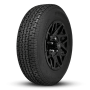 ST205/75R14 8 - Ply Trailer Tire on 14" 5 - 4.5 Gloss Black Canyon Wheel - Tires Fast