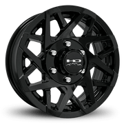 ST225/75R15 10 - Ply Trailer Tire on 15" 6 - 5.5 Gloss Black Canyon Wheel - Tires Fast