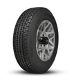 ST235/80R16 10 - Ply Trailer Tire on 16" 8 - 6.5 Gloss Silver Machined Face Canyon Wheel - Tires Fast