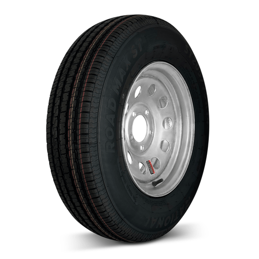 Tires Fast 14" Trailer Assembly 205/75R14 6-Ply Trailer Tire on 14" 5-4.5 Galvanized Modular Wheel