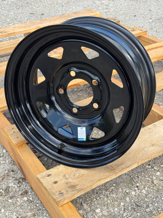 Tires Fast 14" Trailer Wheel 14x5.5 5-4.5 Black Spoke Trailer Wheel