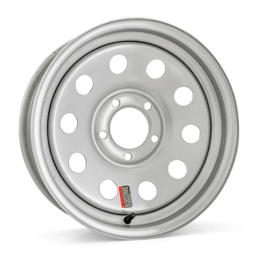 Tires Fast 15" Trailer Wheel 15x5 5-4.5 Silver Modular Trailer Wheel