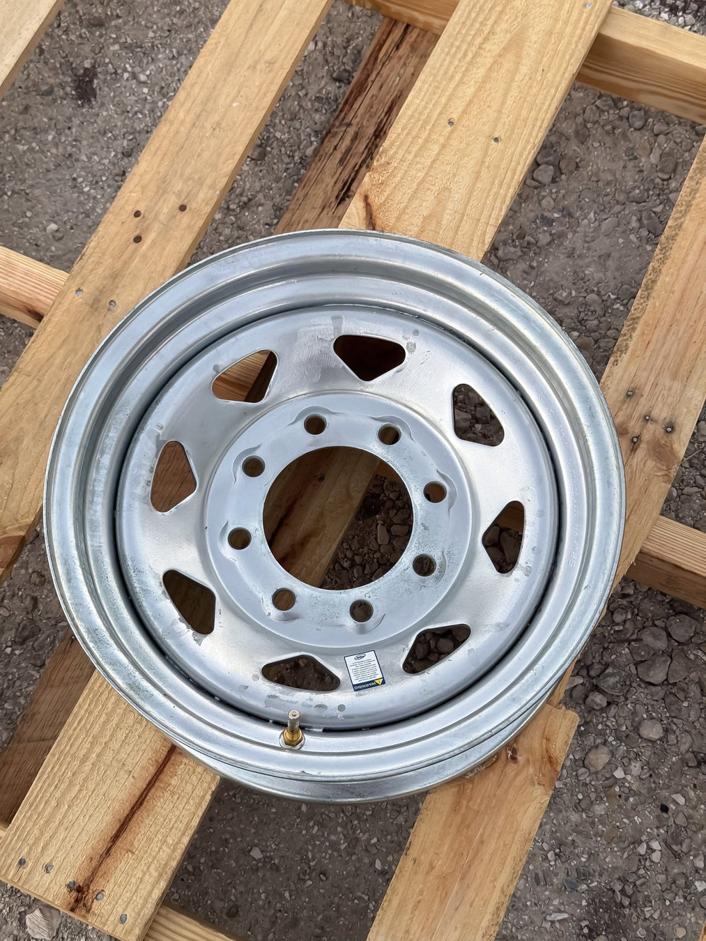 Tires Fast 16" Trailer Wheel 16x6 8-6.5 Galvanized Spoke Trailer Wheel